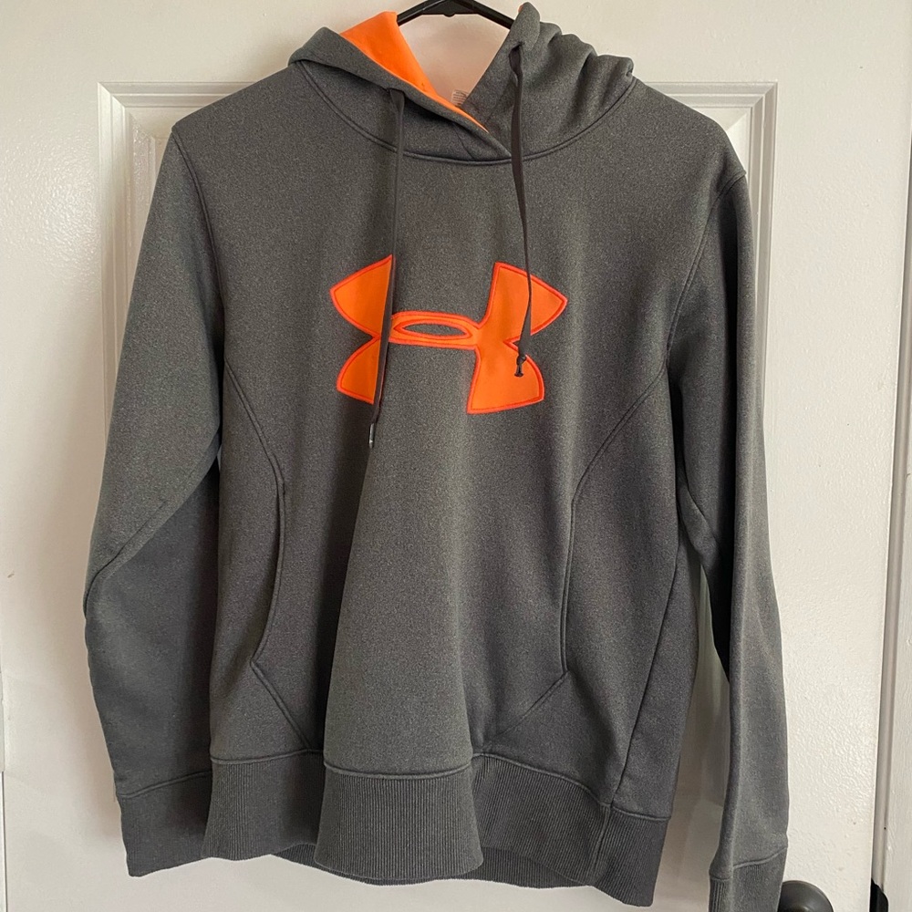 Under Armour Womens's Gray and Orange Hoodie